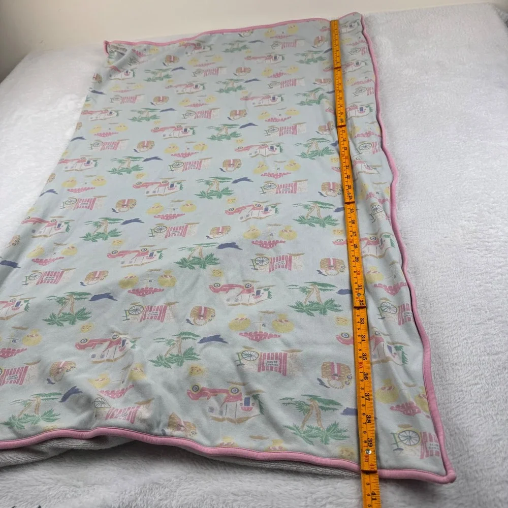 The Beaufort Bonnet Company Bath Towel‎ NS Blue Pink Beach Print Pima